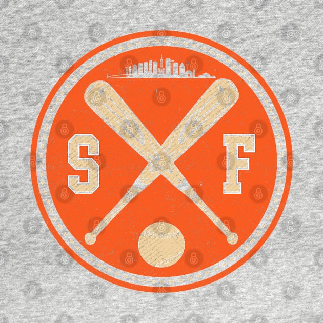 San Francisco Baseball Retro Circle by Ruffeli